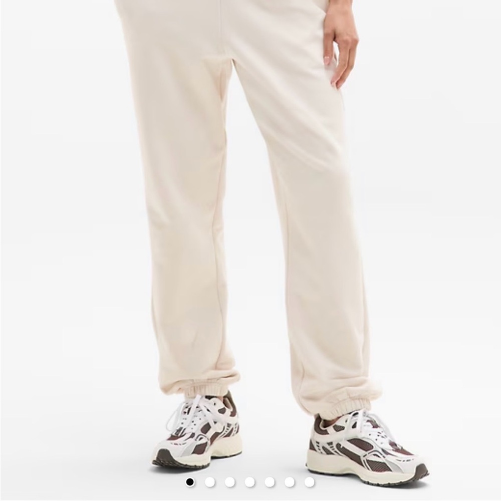 Athleta Cream Track Pants